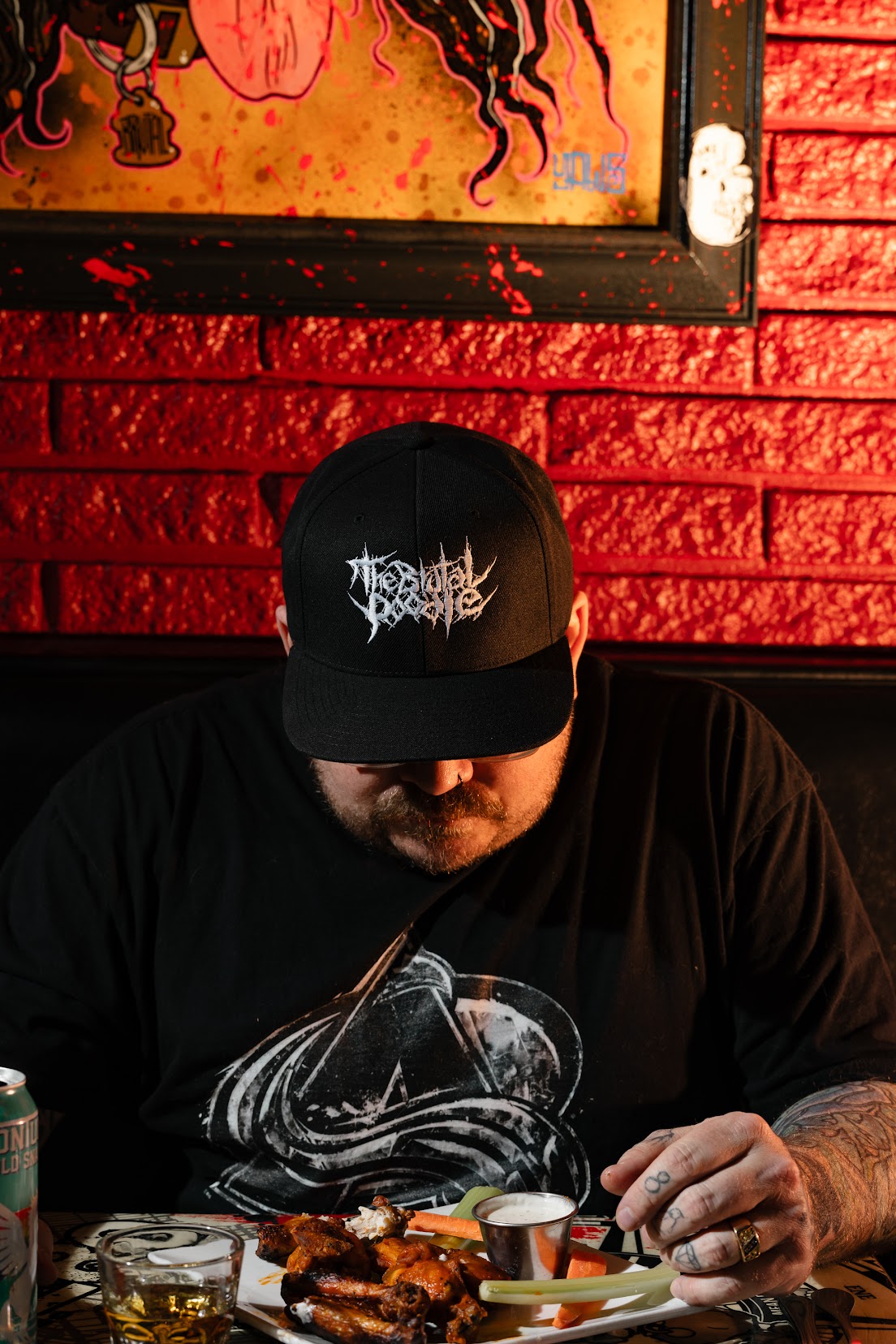 White & Black Flatbill Snapback