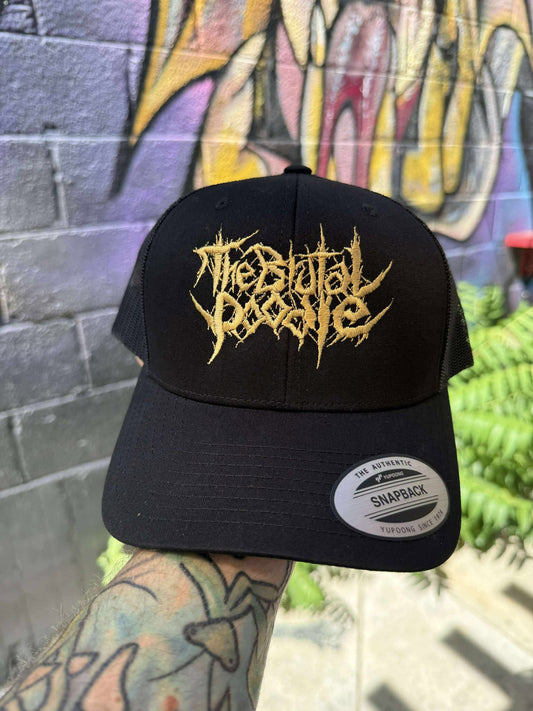 Black & Gold Trucker Snapback
