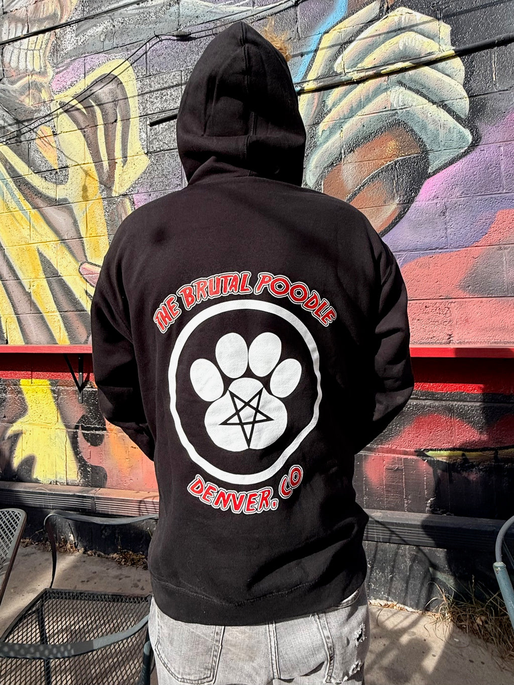 Red PAWNTAGRAM Logo Hoodie