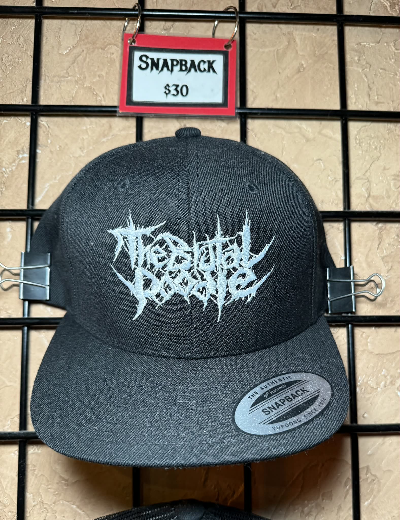 White & Black Flatbill Snapback